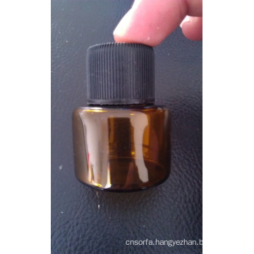 Mini Screwed Amber Bottle for Cosmetic